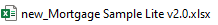 Our example file is called new_Mortgage Sample v2.0.0.xlsx